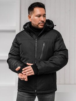 Bolf Herren Winterjacke Schwarz  91M9901A1