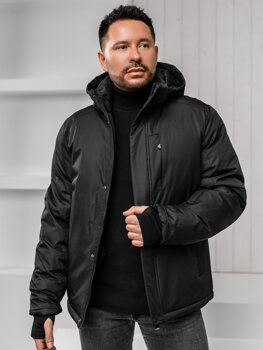 Bolf Herren Winterjacke Schwarz  91M9906A1