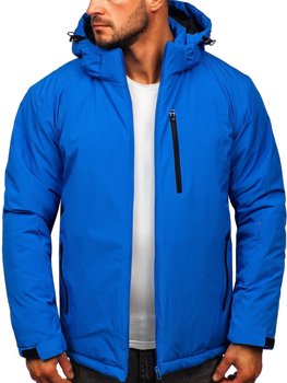 Bolf Herren Winterjacke Sportjacke Blau  HH011