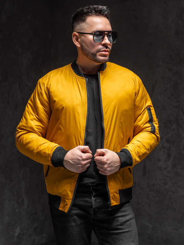 Herren Übergangsjacke Bomberjacke Camel Bolf AK95A1