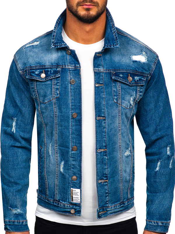 Herren Jeansjacke Blau Bolf MJ507B