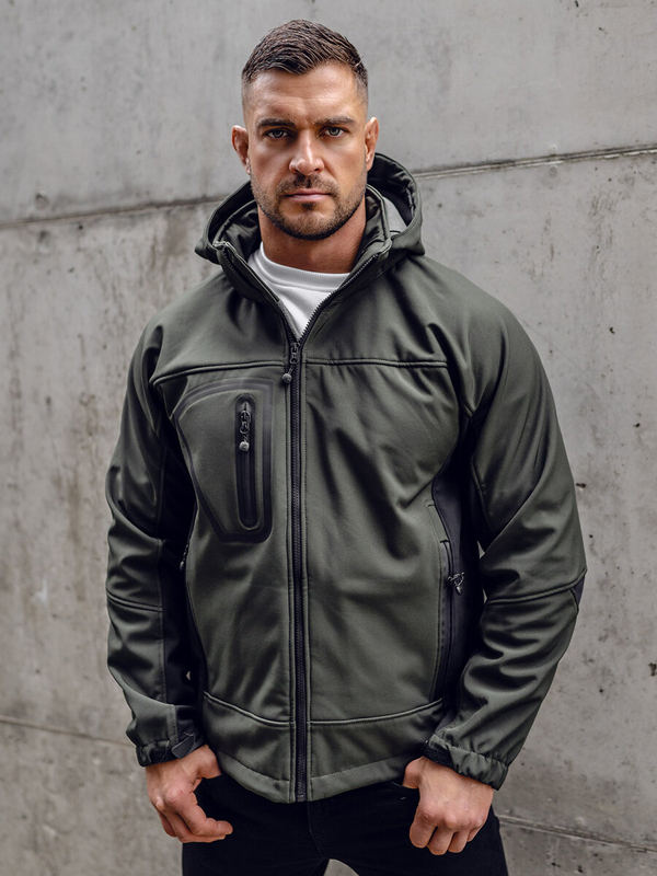 Herren Softshelljacke Khaki Bolf T019A