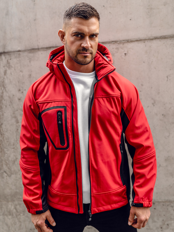 Herren Softshelljacke Rot Bolf T019A