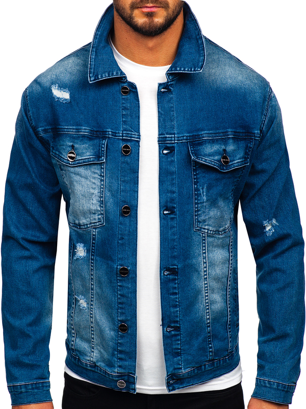 Herren Jeansjacke Hellblau Bolf MJ506B