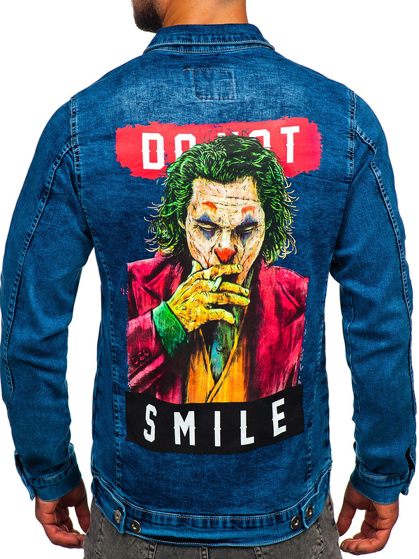 Herren Jeansjacke Blau Bolf 701