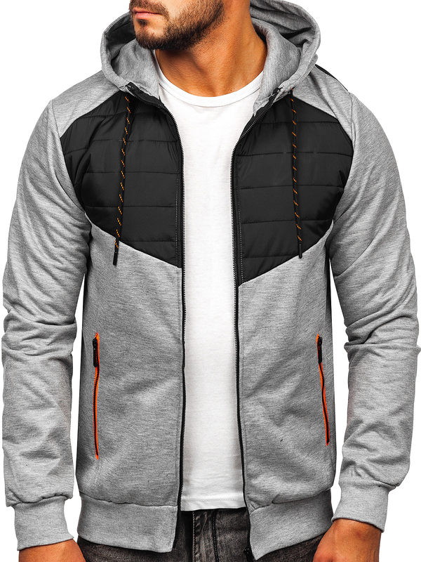 Herren Übergangsjacke Grau Bolf KS2149